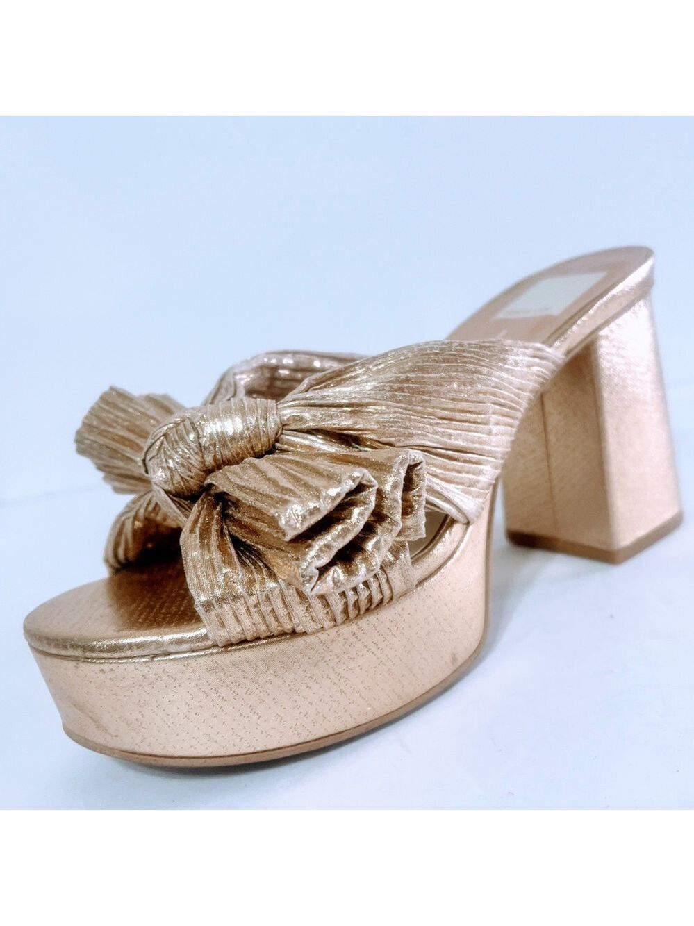 NWT $160 Lilly Sisto for Gianni Bini Satin Bow Platform Heels – Size 6.5 - Picture 5 of 10